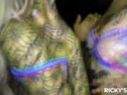 RICKYSROOM Deliciously beautiful tattooed ladies Loveless & Nichole Saphir share this BBC 1/16