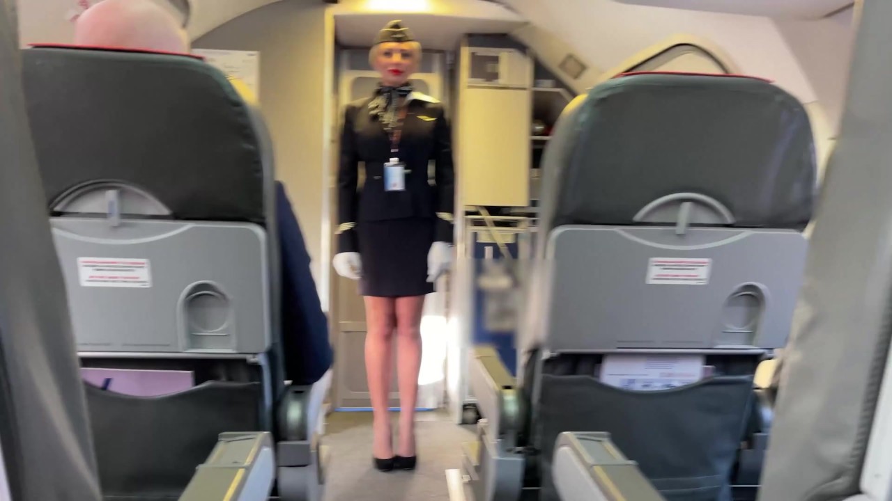 Married newcomer stewardess fuck with both pilots during flight (DP) - RedTube