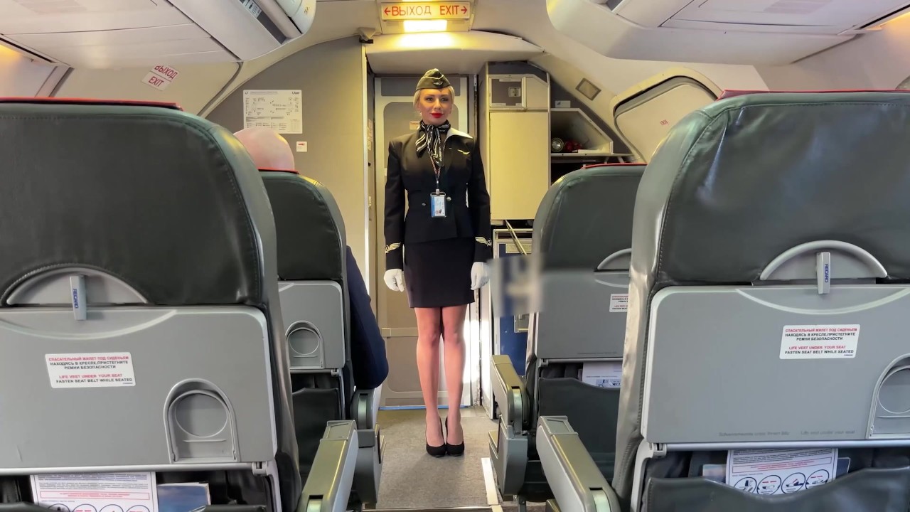 Married newcomer stewardess fuck with both pilots during flight (DP) - RedTube