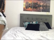 sexy latina changes clothes in front of the camera in her room 7/16