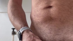 Muscle stud wanks into condom - kinkladmpls on OF I drink my load after