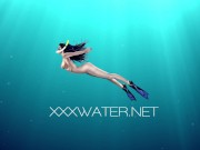 Platinum blonde Irina super beauty underwater 1/16