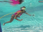 Platinum blonde Irina super beauty underwater 5/16