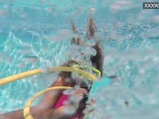 Platinum blonde Irina super beauty underwater 7/16