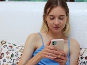 Perfect body innocent Russian Irka touching tight pussy 1/16