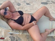 Horny Wife Lena Outdoor Squirting Masturbation Camp Bed Session 2/16