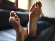 Dirty feet from barefoot walking (POV dirty feet, dirty bare feet, foot goddess, sexy soles toes) 16/16