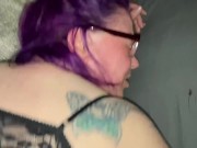 Stepsister takes rough doggy creampie 7/16