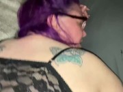 Stepsister takes rough doggy creampie 8/16