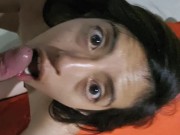 Latina come polla deliciosa y se viene en mi cara, leche en mi boca 🔥😍😍😍🔥 4/16