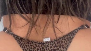 Caught masturbating with his stepsister's thongs! I end up fucking her!