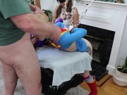 SB#2-3) Monica, Karlee and Sandra do Bondage, Vibrators, Strap-on Fuck, Eating Pussy, Standup Fuck, Blowjobs 10/16