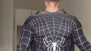 BoyGym Spiderman Tiktok BIG COCK SURPRISE