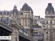 The big boobs brunette is offered to 3 men 1/16