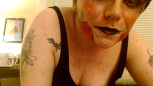 Painted Whore Eats Aphrodesiac Then Ruins Its Makeup-Unedited