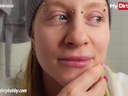 My Dirty Hobby - Blonde babe masturbating in the bathroom 2/16