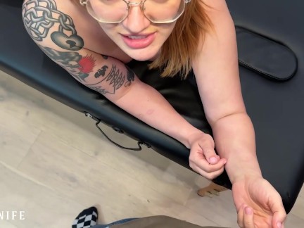 BIG BOOTY step-sis wanted me to OIL and MASSAGE her ass - Emma Magnolia