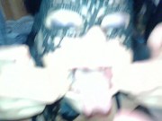 Hot whore wife spread her mouth to receive hot cum 15/16