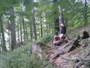 Slut wife in Bunny mask dehumanized herself outdoors 12/16