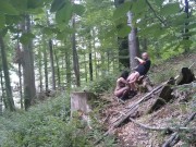 Slut wife in Bunny mask dehumanized herself outdoors 14/16