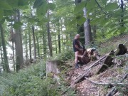 Slut wife in Bunny mask dehumanized herself outdoors 2/16