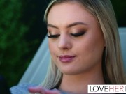 Vince resumes sucking Amber's toes as he moves his hips. Moans and panting reverberate around the room, making the scene even 2/16