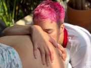 QUE RICO DESAYUNO! se levantó cachonda a darme lengua 14/16