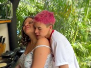 QUE RICO DESAYUNO! se levantó cachonda a darme lengua 16/16