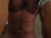 Homemade amateur rides cock, gets rounded, and creampied on cellphone video 13/16