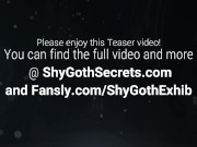 Goth girl gives messy cock worship blowjob with black lipstick 2/16