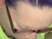 Stepmom sucks sons cock and swallows his load 12/16