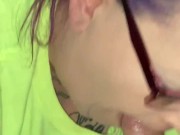 Stepmom sucks sons cock and swallows his load 8/16