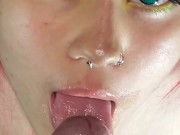 Deliciosa lechita para mi boca, amateur Cumshot
