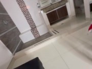 Beautiful Big Ass Receives Milk on Her Face, to Avoid a Fine. 9/16