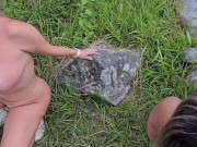 Convencemos a nuestra hijastra de hacer un intercambio de pareja con su novio al Aire libre 16/16