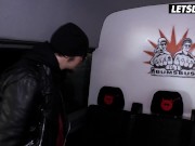 Busty Brunette Luisa Has Her Trimmed Twat Banged By Massive Cock - LETSDOEIT 1/16