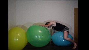 Riding some Big ballons and fucking