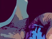 Alien pussy drains cartoon cock 16/16