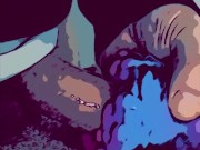 Alien pussy drains cartoon cock 4/16