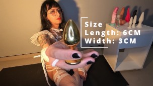 Teen trans teaches how use toys in her horny asshole