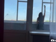 Cock sucking on a balcony 4/16