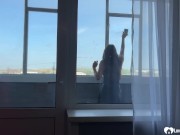 Cock sucking on a balcony 5/16