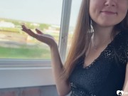 Cock sucking on a balcony 7/16