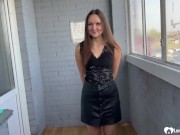 Cock sucking on a balcony 8/16