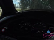 POV date with pornstar Zory Jpeg touching her hairy pussy and peeing outdoors 14/16