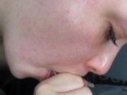 DRINKING CUM FROM CONDOM - Screenshot 15 of 16 - Girl Moaning