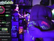 Goth girl's raver Livestream ends in intense Fuck Machine Orgasms!! 5/16