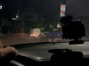 has sex in public in the car with an Uber driver 1/16
