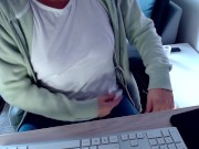 Video Call With Stranger Makes Horny Wifes Nipples So Hard She Has To Undress Tease And Masturbate 1/16