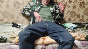 Hot and horny fellow jerk off his giant dick, get pleasure with me